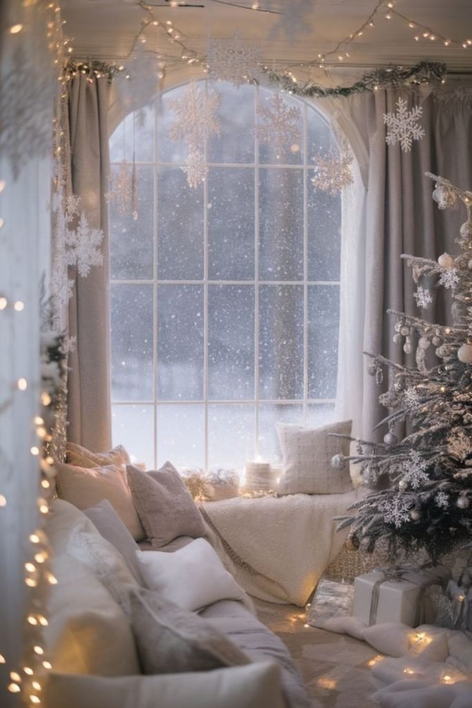 Frosted Window Garland