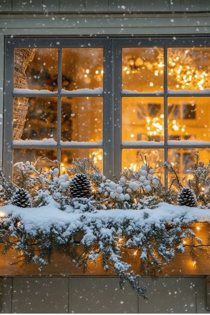 Frosted Windowsill Displays