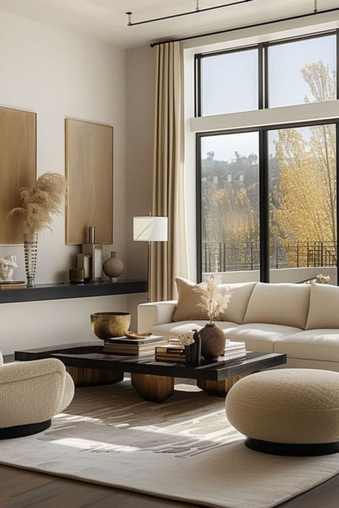 Geometric Furniture Arrangement