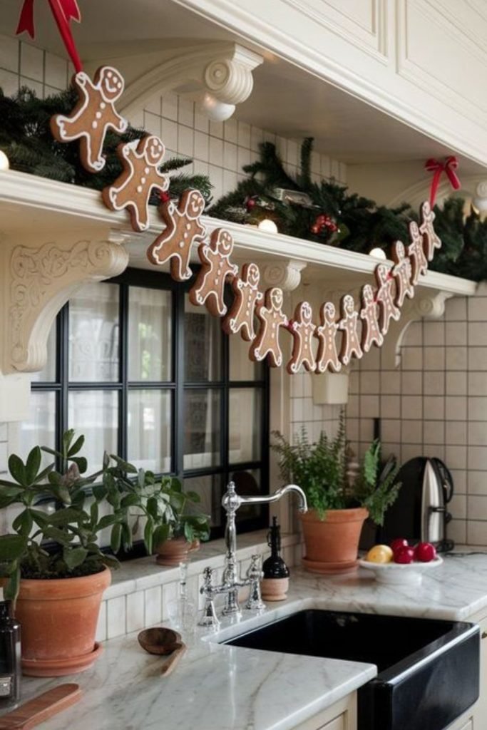 Gingerbread String Display