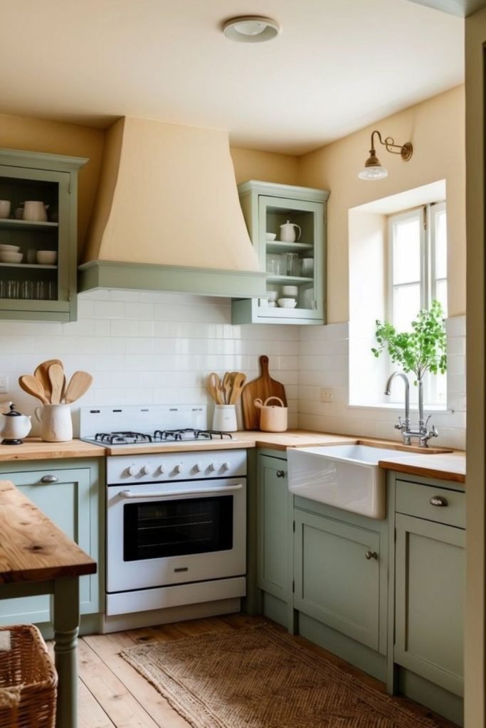 Green Kitchen Nook