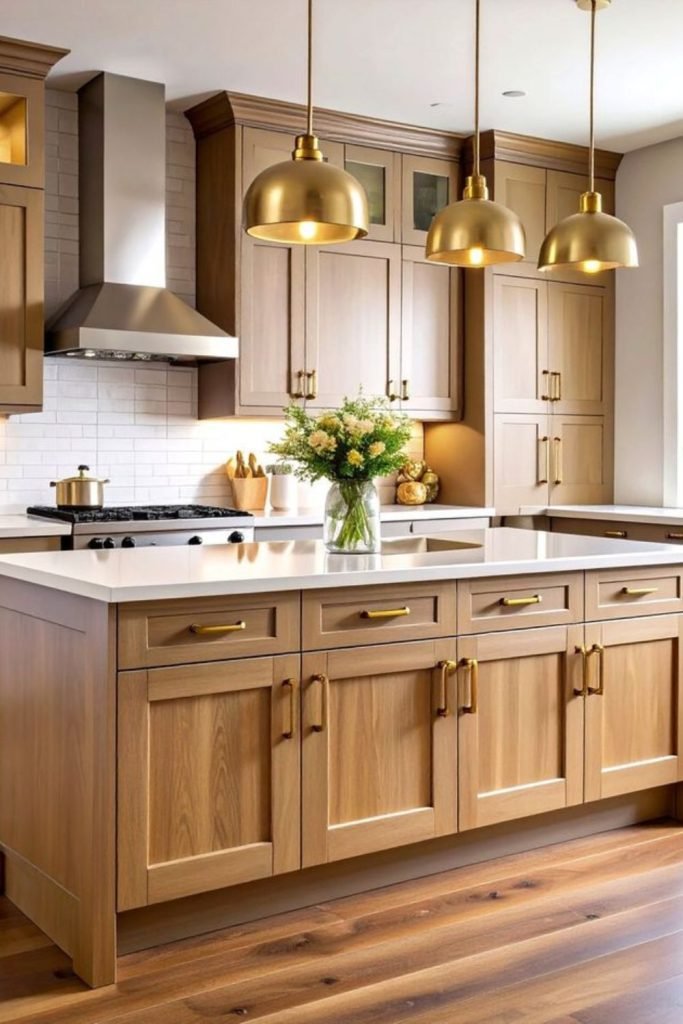 Honey Wood Cabinets