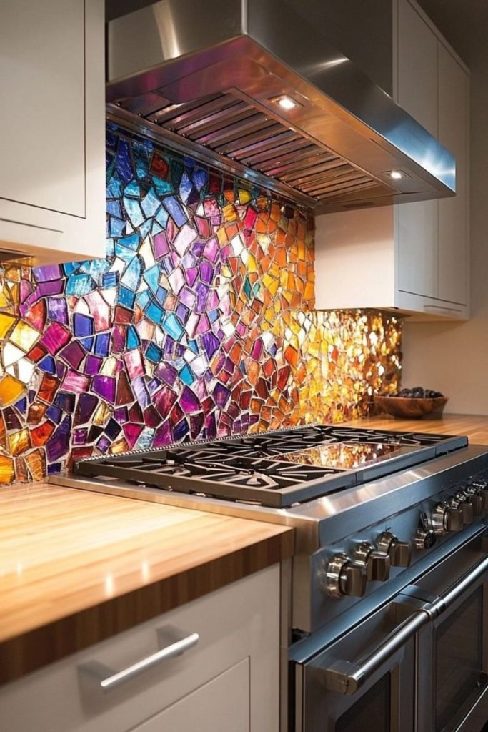 Iridescent Glass Tiles