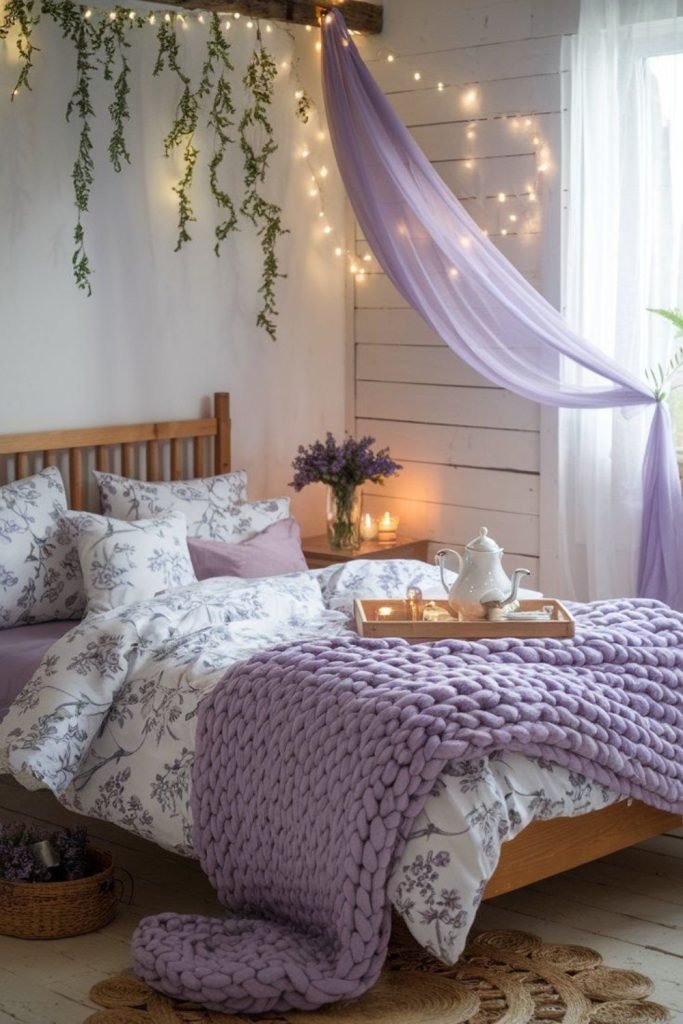 Lavender Reading Corner