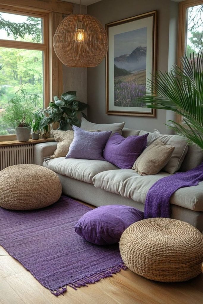Lavender Wood Walls