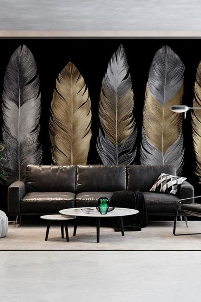 Metal Feather Display