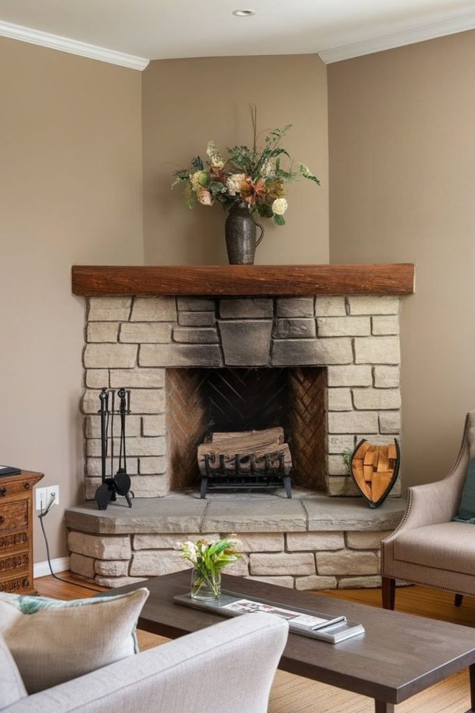 Minimal Fireplace Seating