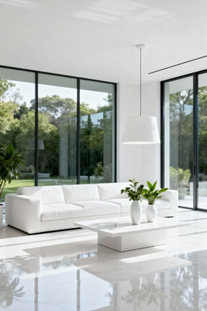 Minimalist White Lounge