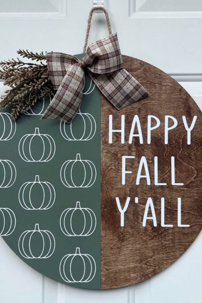 Monogram Wood Circle