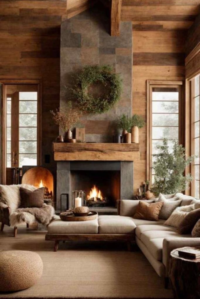 Moss Stone Fireplace