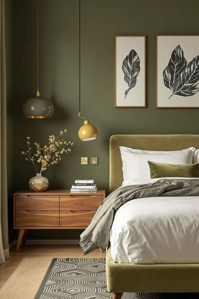 Olive Green Walls