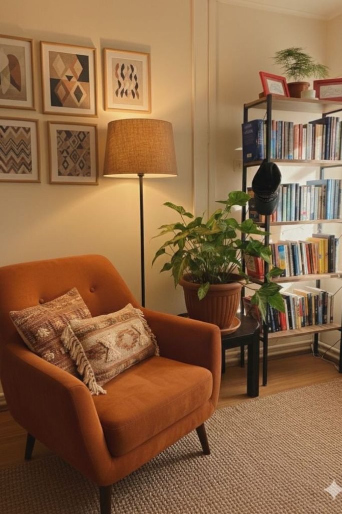 Orange Geometric Seating