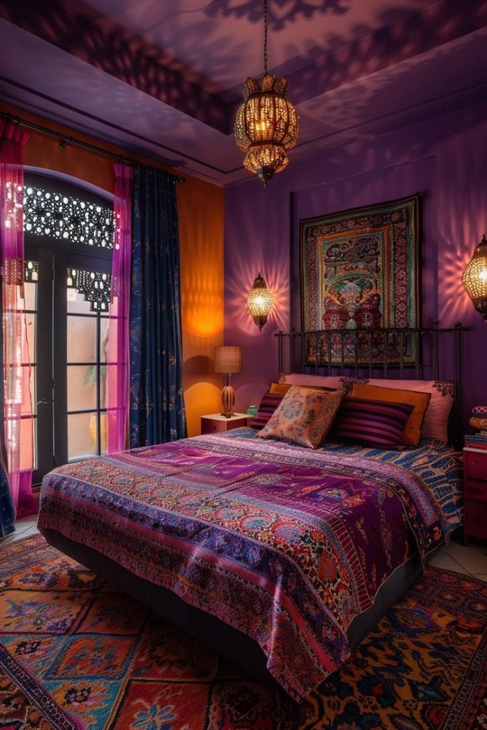 Orange Purple Room