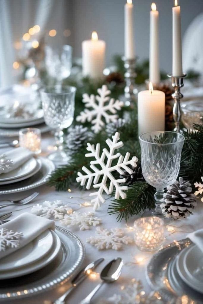 Paper Snowflake Place Settings