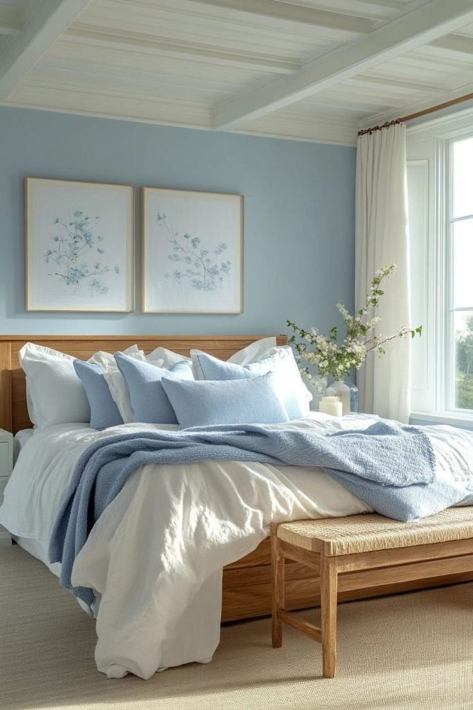 Periwinkle Driftwood Bedroom