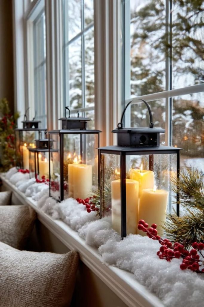 Pine Candle Display