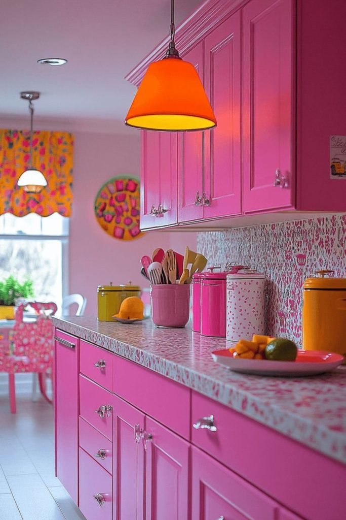 Pink Oak Kitchen