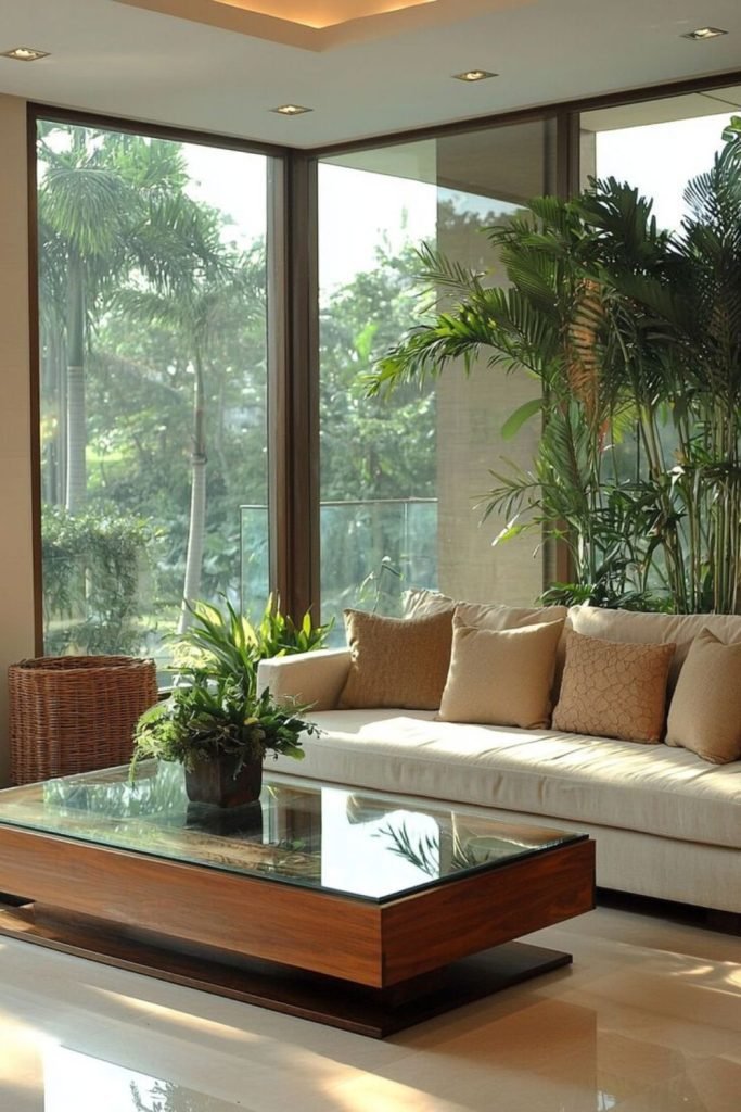 Plant Wall Living Room