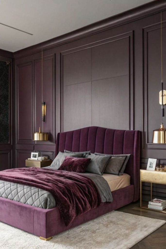 Plum Gray Walls