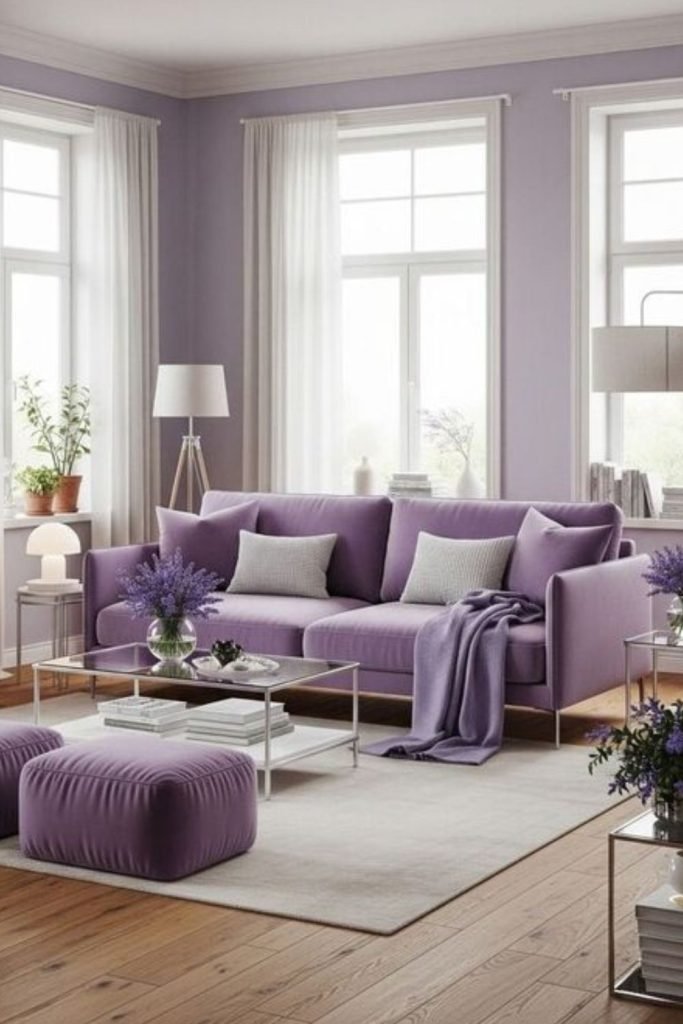 Purple Living Room