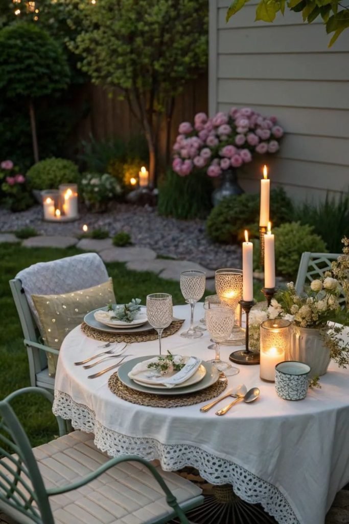 Purple Outdoor Setting