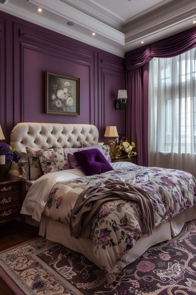 Purple Velvet Bedroom
