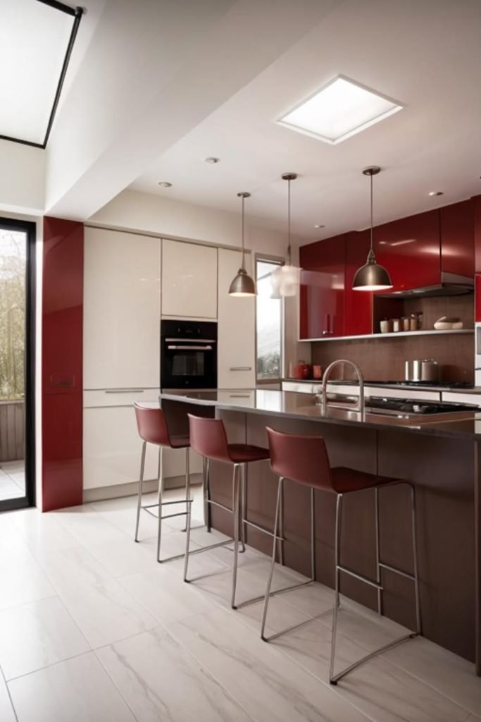 Red Modern Kitchen