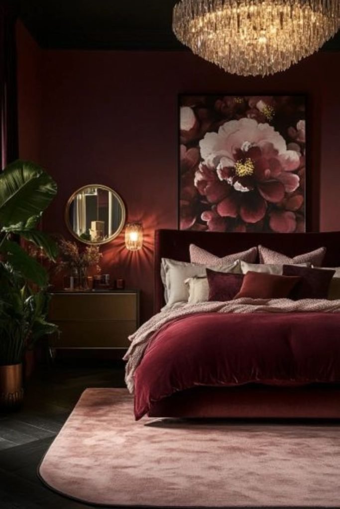 Red Velvet Bedroom