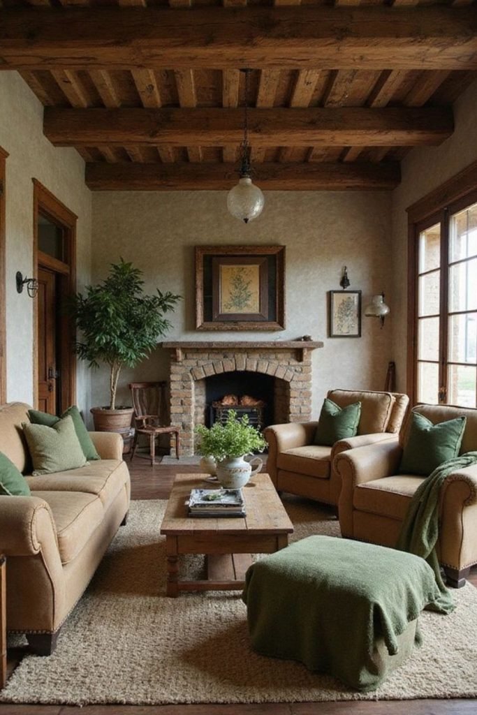 Rustic Brown Couch