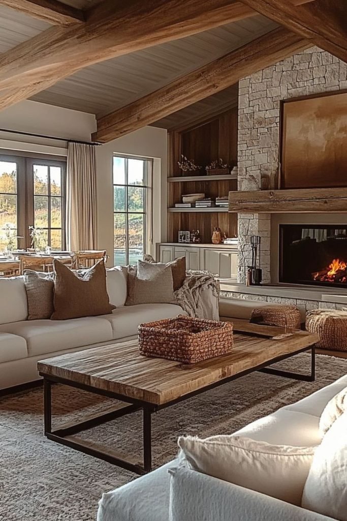 Rustic Fireplace Design