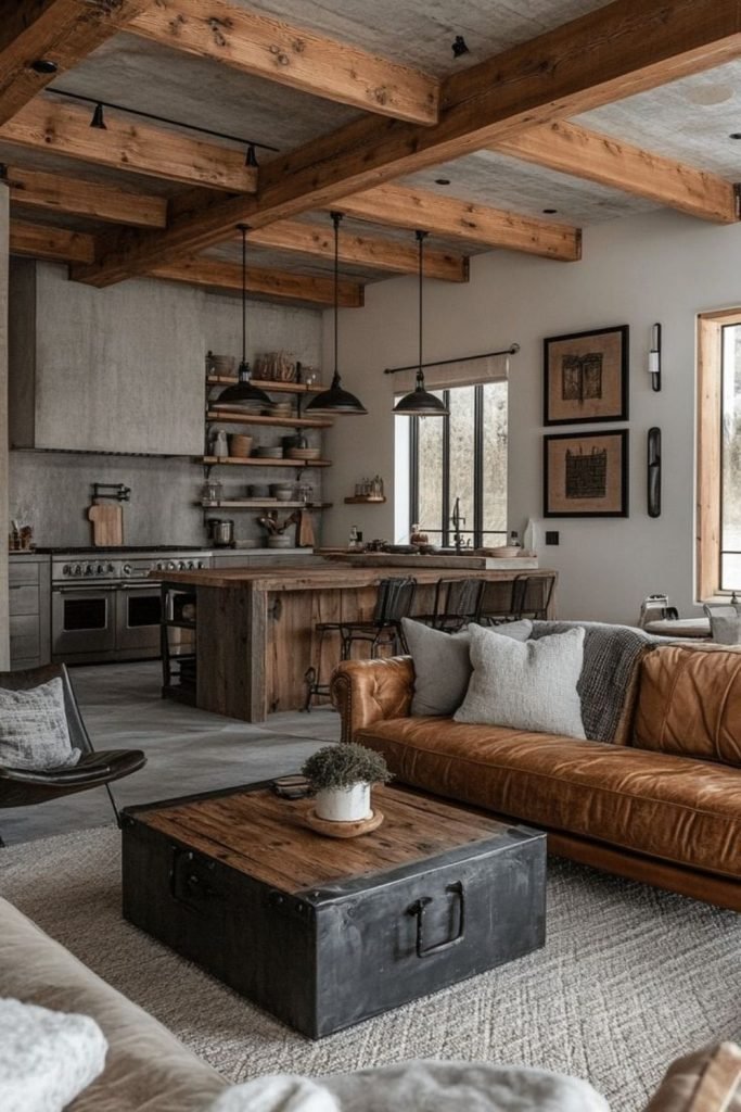 Rustic Metal Living Room