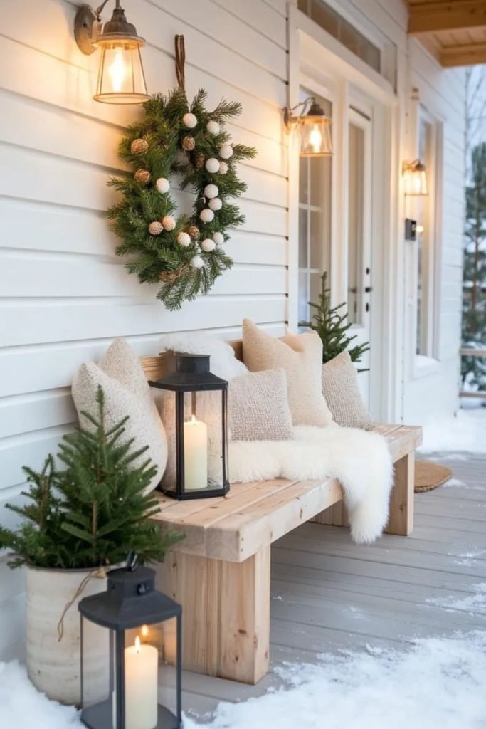 Scandinavian Winter Porch