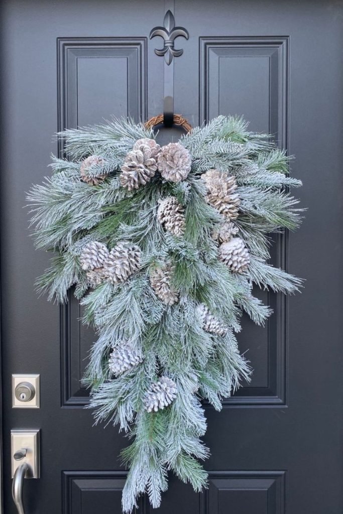Silver Pinecone Wreath
