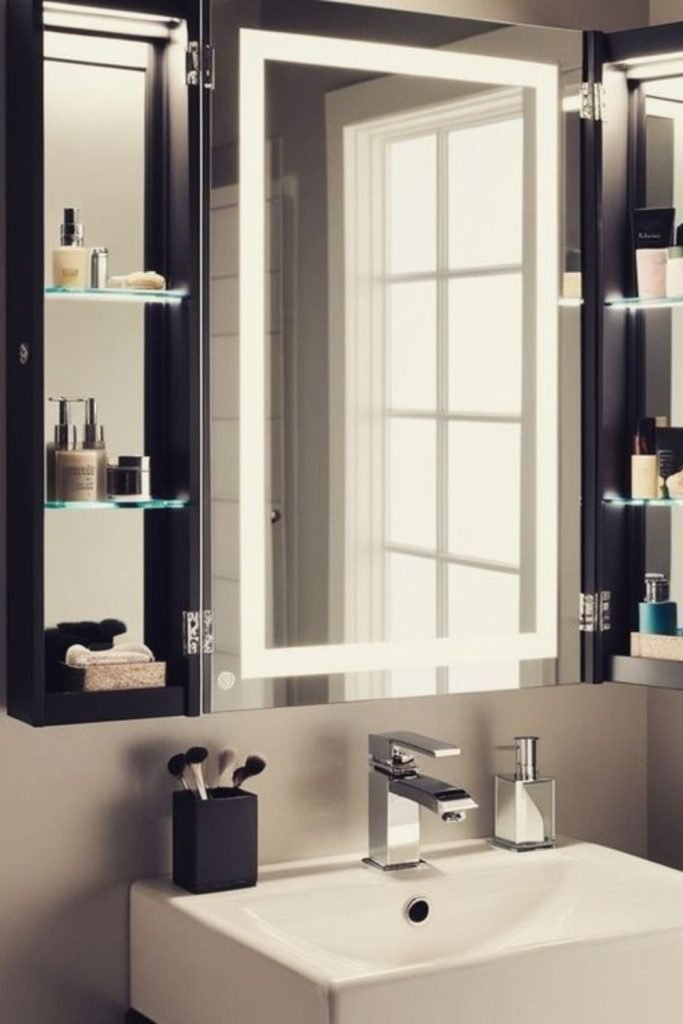 Sliding Mirror Storage