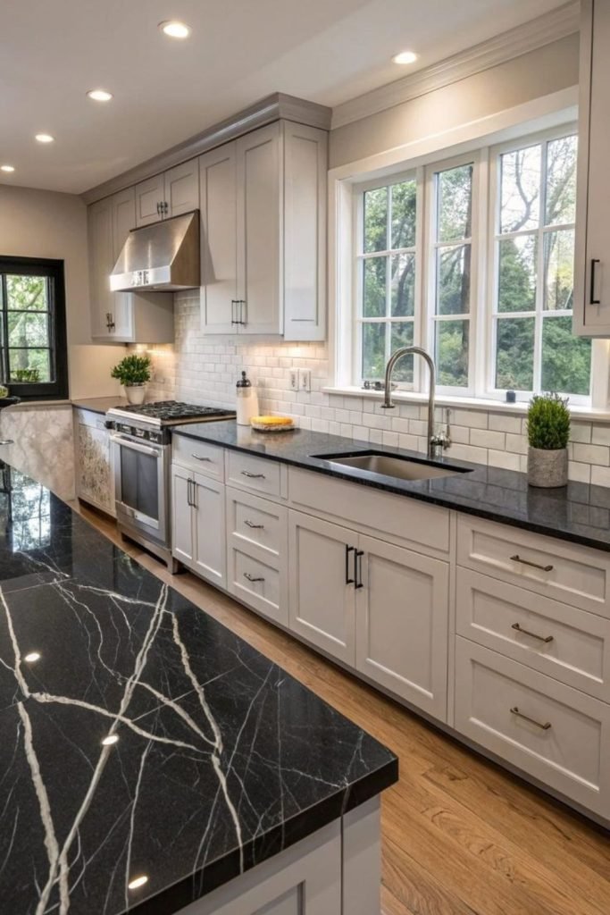 Smoky Stone Cabinets