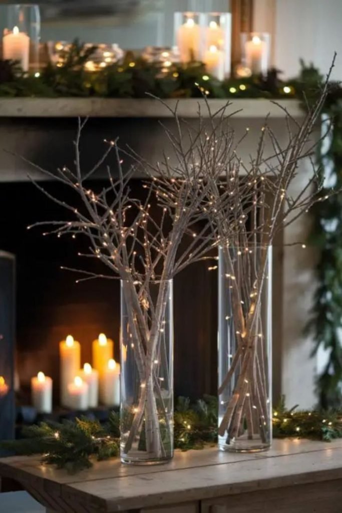 Snowy Branch Centerpiece