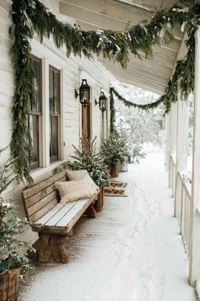 Snowy Porch Pathway