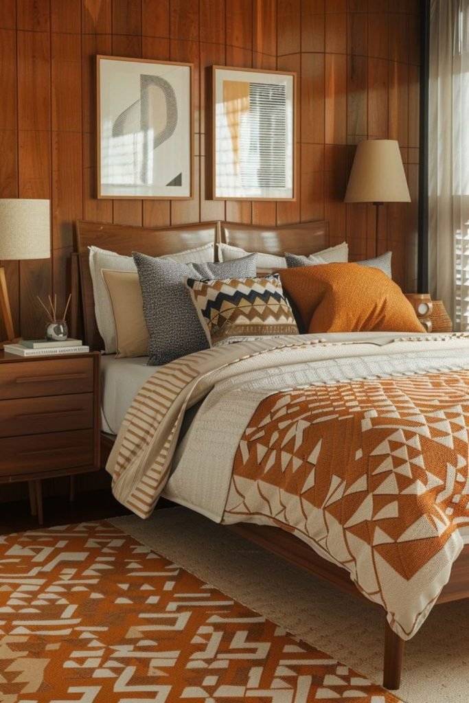 Sunburst Walnut Bedroom