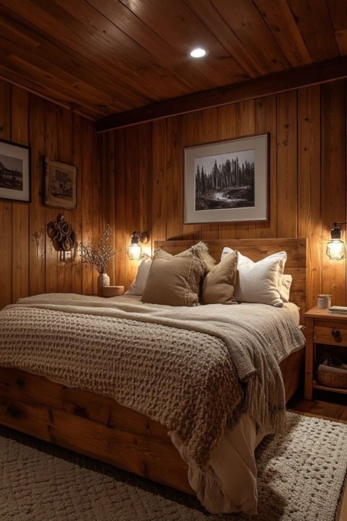 Timber Bedroom Walls