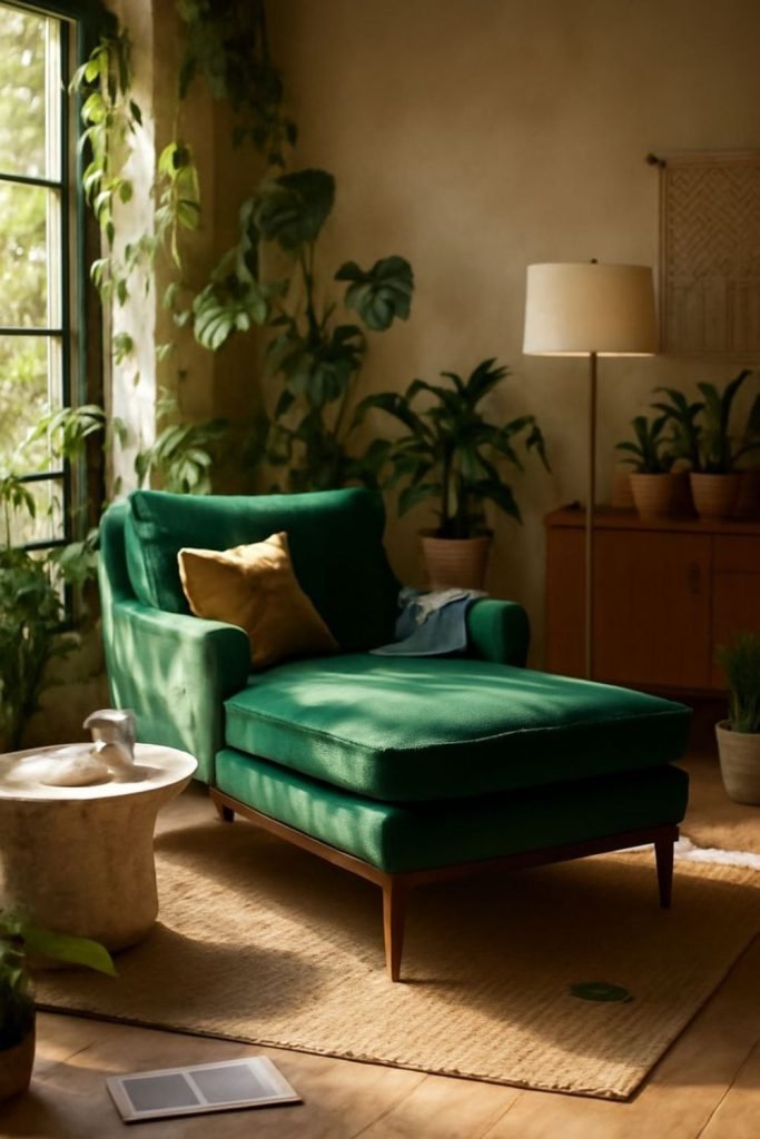 Velvet Chaise Lounge