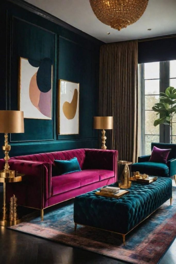 Velvet Living Room