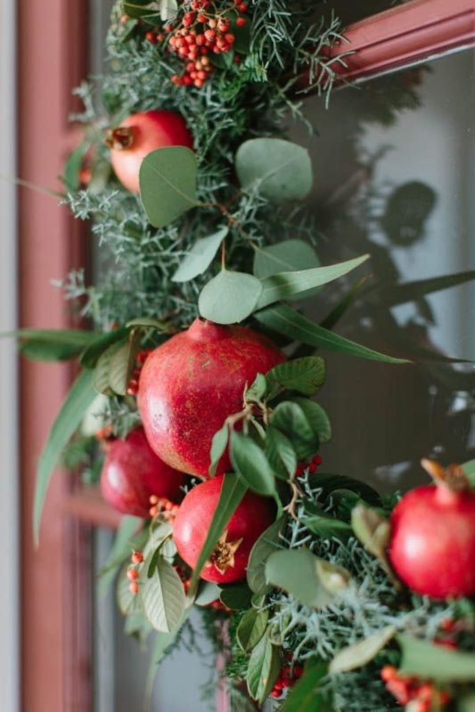 Velvet Pomegranate Ornaments