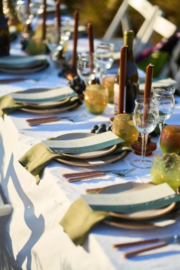 Vineyard Table Setting