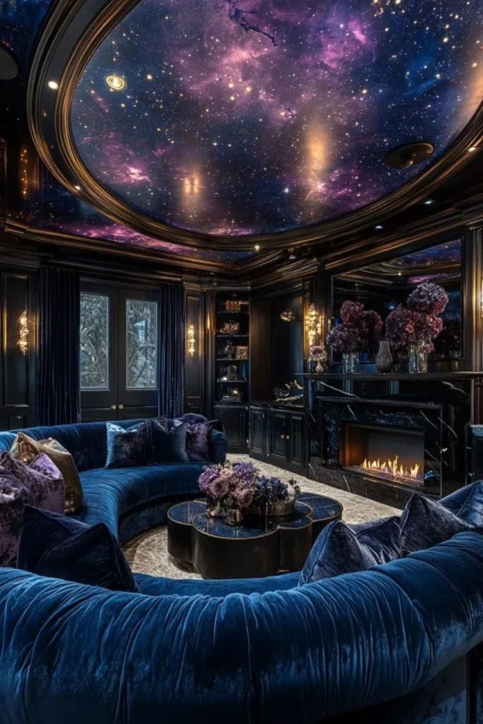 Violet Space Bedroom