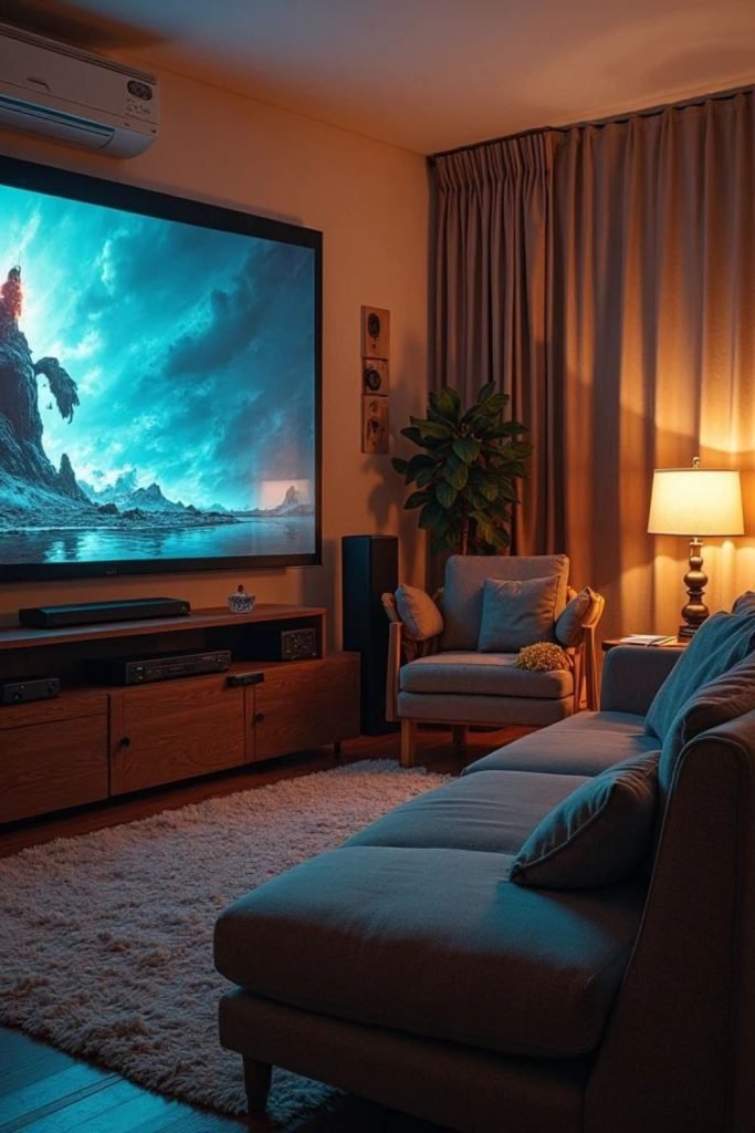 Wall-Mounted Screen Setup