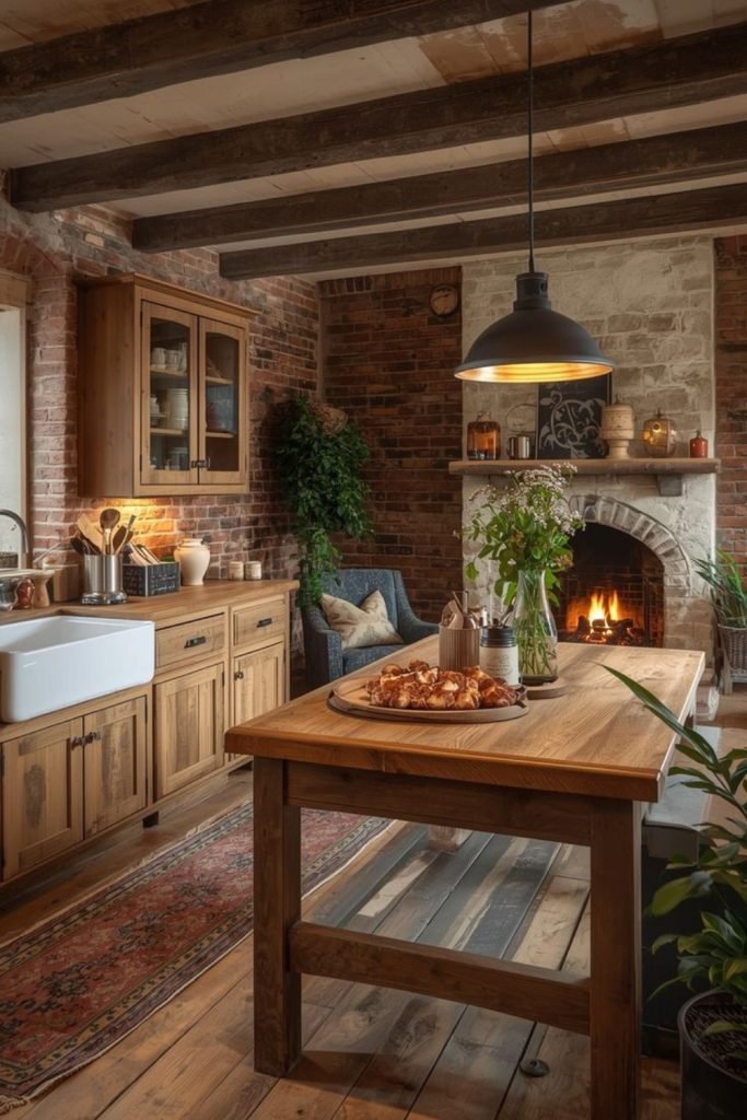 Warm Oak Kitchen