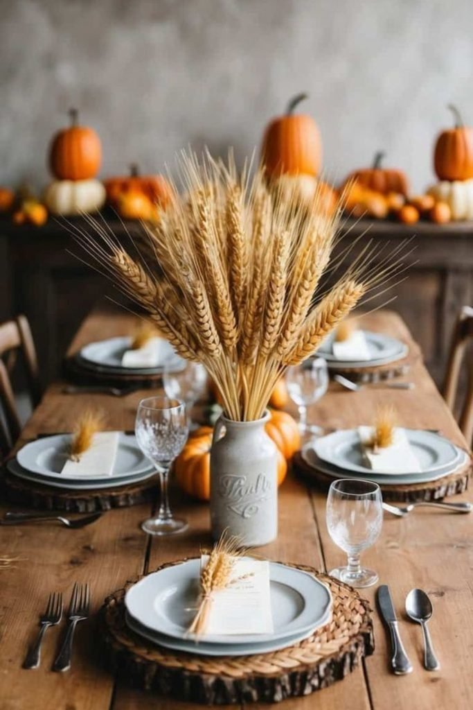 Wheat Bundle Centerpieces