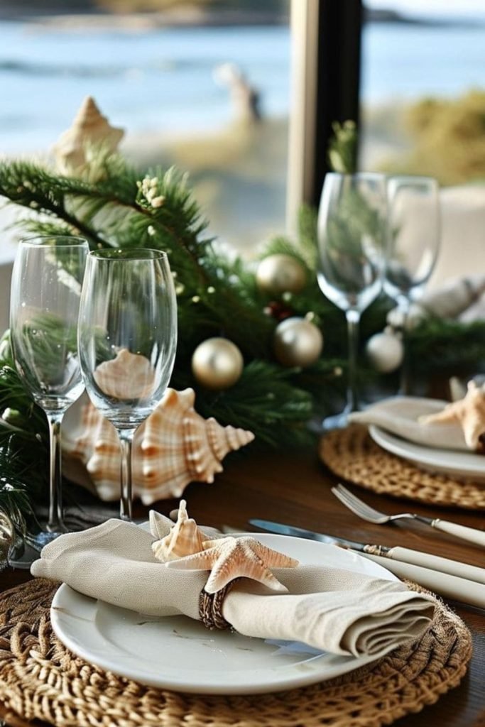 White Coastal Tablescape