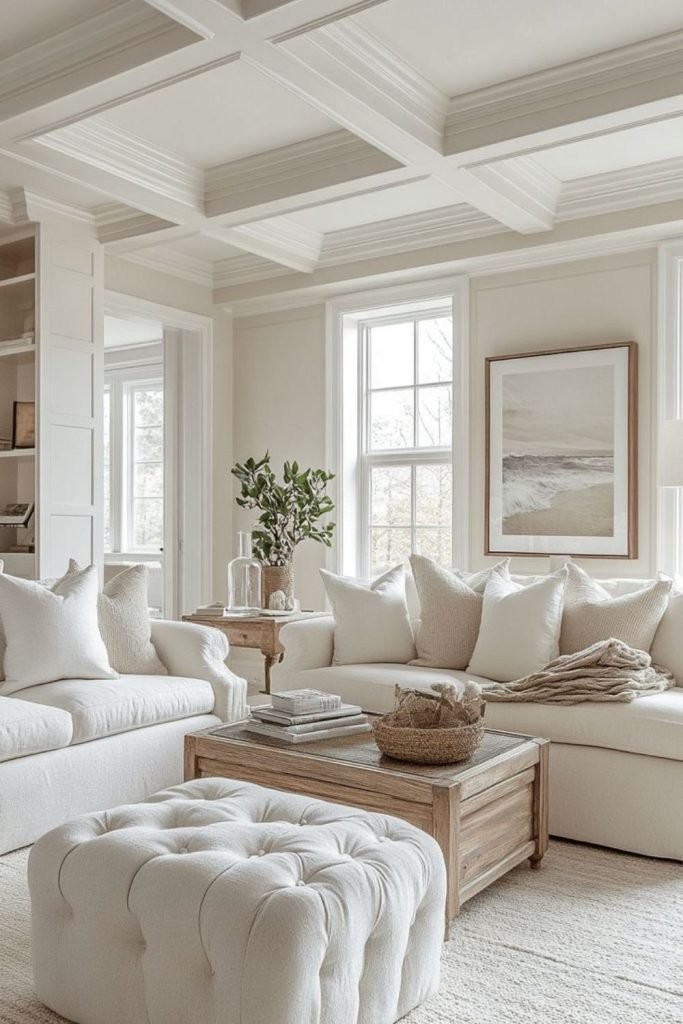 White Curved Seating