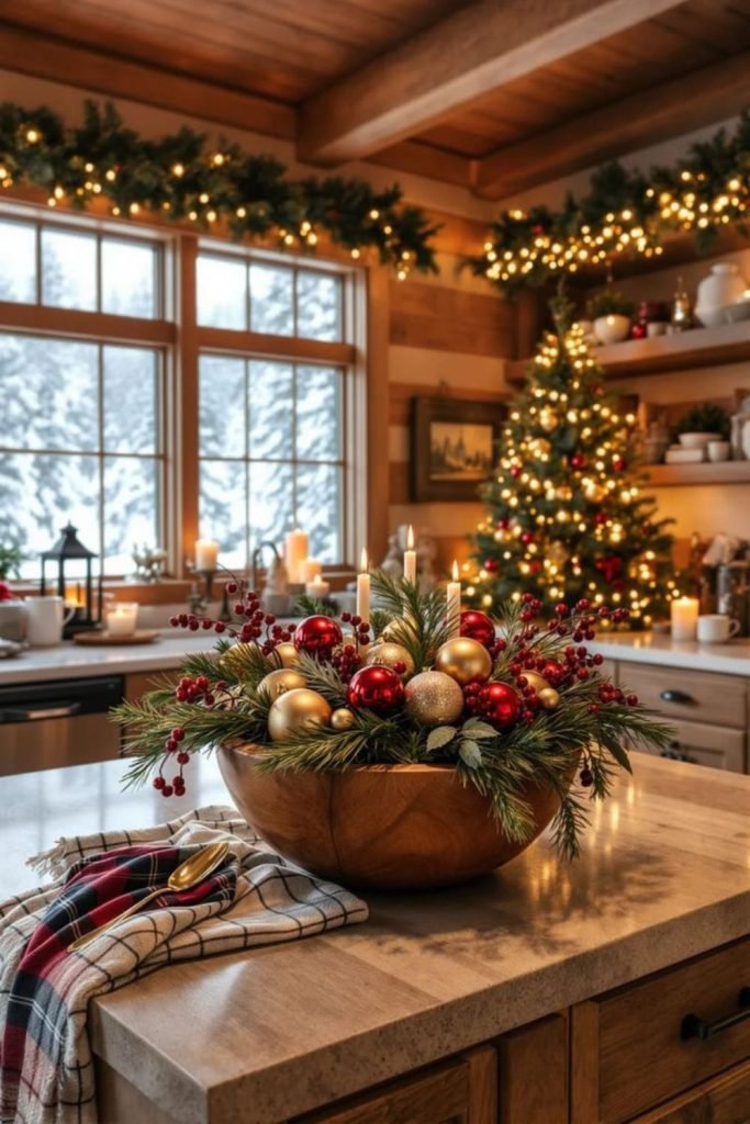 Wooden Berry Centerpiece